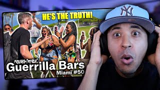 I Can’t BELIEVE This Is Happening | Harry Mack Guerrilla Bars 50 Miami (Reaction)