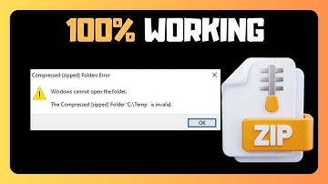 EASY FIX For Compressed Zip Folder Is Invalid Error In Windows Or Computer