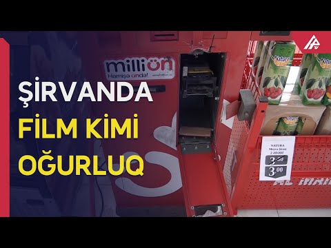 Mağazadan 6 min manat oğurlayıb, kameranın yaddaş qurğusunu götürməyi unutmadılar - APA TV