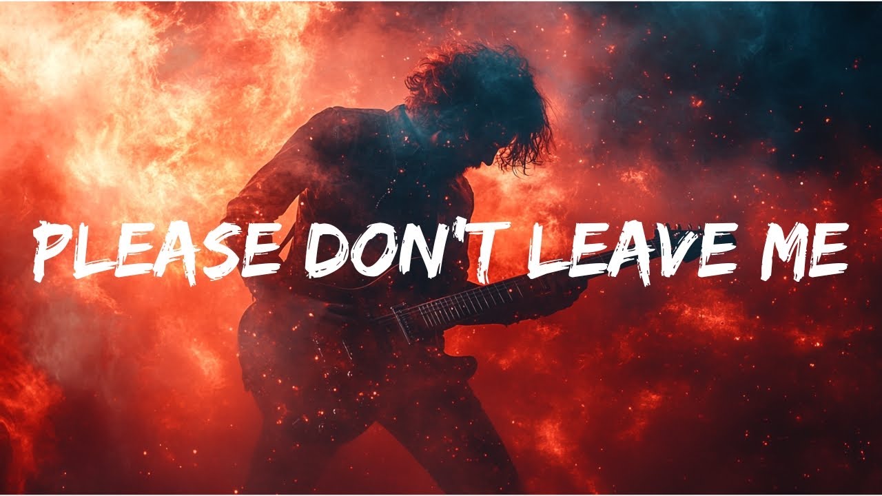 Please Don’t Leave Me 🎸Nostalgic Rock Ballad🎸Official Video Lyrics🎸 ...