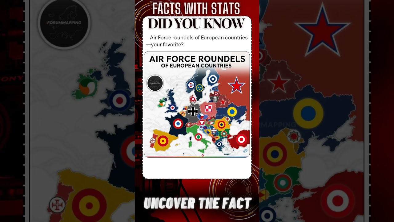 FACTS With STATS 4483 Air Force Roundels Of European Countries Shorts Ytshort Facts