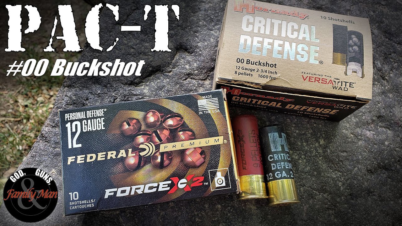 Testing Federal Force X2 and Hornady Critical Defense 00 Buckshot YouTube