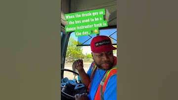 When the drunk guy on the bus teaches us a dance routine! Sit down please!! 😅