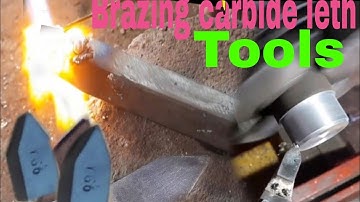 Brazing carbide leth tools