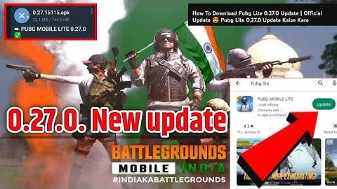 PUBG MOBILE LITE DOWNLOAD 0.27.0 NEW UPDATE PUBGLITE LOADING PROBLEM FIX I CRASH FIX I NEW GUN