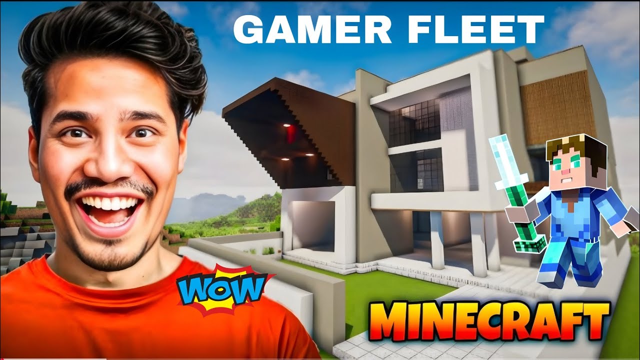 GAMER FLEET NEW HOUSE 🏡 IN MINECRAFT 💖 - YouTube