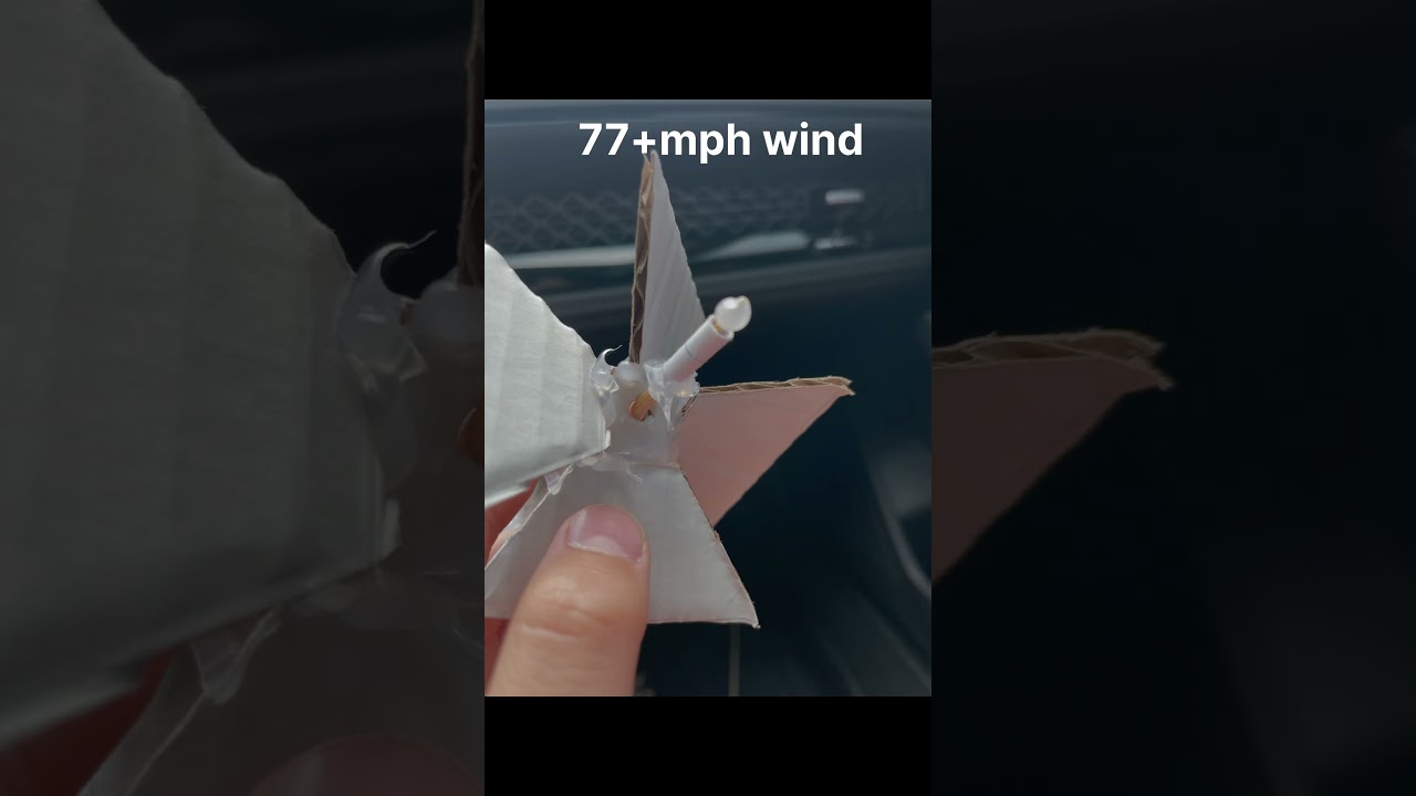 Cardboard meseonet vs 45+mph winds 