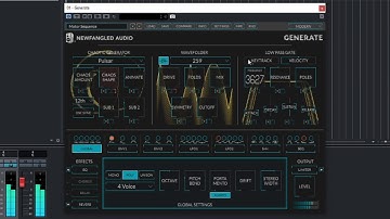 GENERATE - 8 Voice Polyphonic Synthesizer Plugin by Eventide & Newfangled Audio