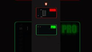 Noob vs Pro #html #html5 #htmltricks #shorts