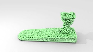 Blender Fluid Particles Test 02