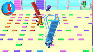 Bridge Race  - Gameplay android,ios All Levels ( Levels 3-5 )