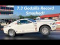 7.3L Godzilla Mustang Breaks ET Record | Nitrous-Gulping Cobra Jet