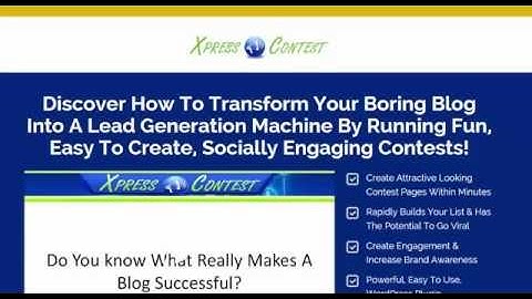 Xpress Contest WordPress Plugin Review