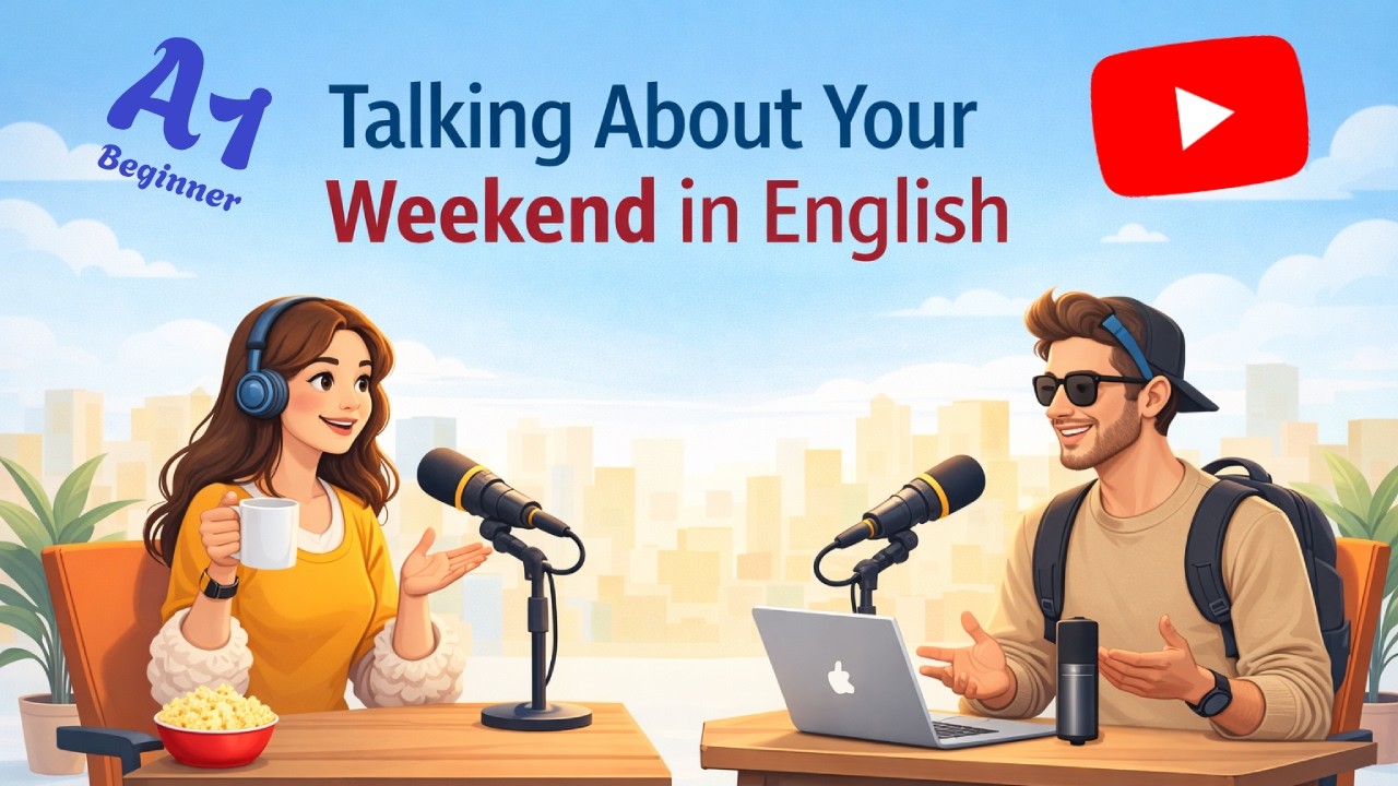 Talking About Your Weekend in English | Speak English Easy (A1-A2) | Easy Conversation for Beginners