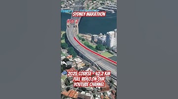 TCS Sydney Marathon 2025: 3D Video Course Map | 42.2 km - Sydney