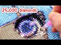 TIK TOK art: I PAINT my own 25,000 DIAMOND PAINTING and it took me 2 months... lol