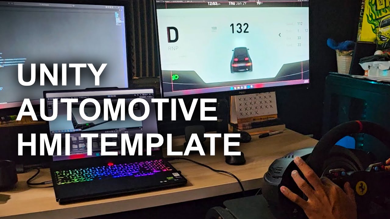 Unity Automotive HMI Template Prototype - YouTube