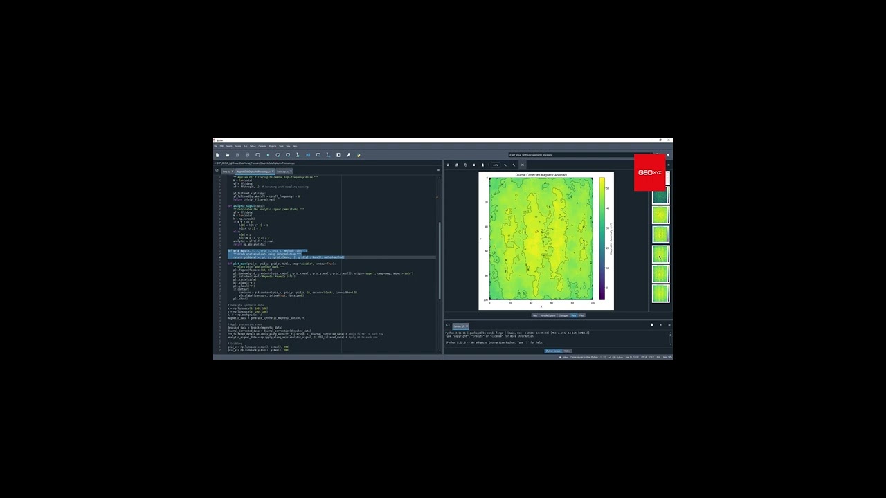 How use python to process magnetic data - YouTube