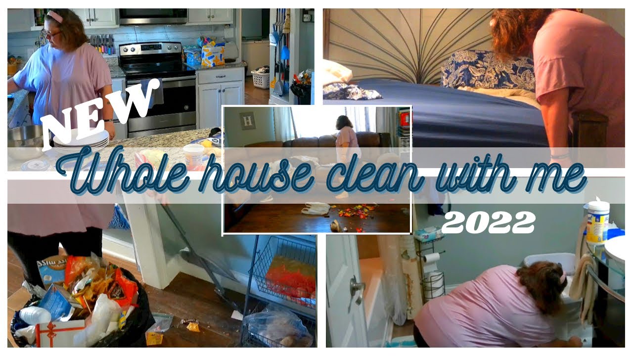 NEW whole house clean with me // SPEED cleaning motivation - YouTube