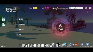 simple sandbox 2 how to fly!!