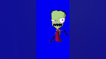 Invader Zim I have a mighty need blue screen
