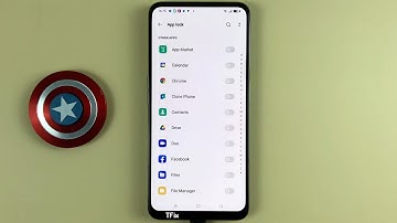 How to set the app lock password on OPPO Reno2 F Android 11