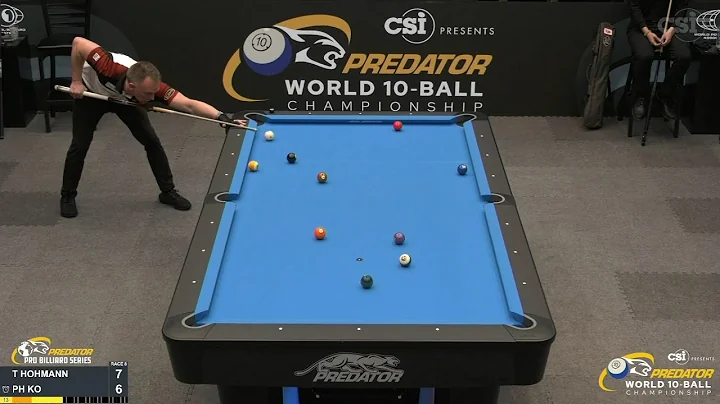 10-BALL  T. HOHMANN vs PH. KO 2022 Predator World ...