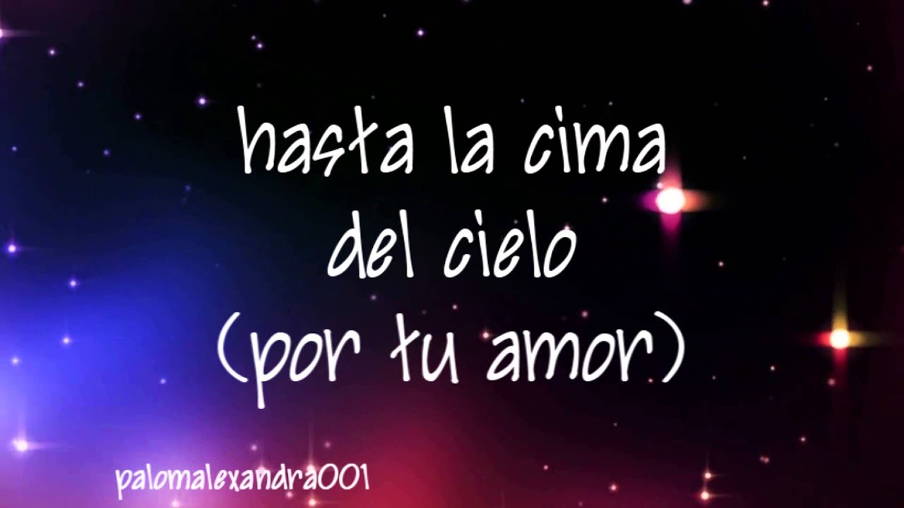 Solido Hasta La Cima del Cielo Letra YouTube
