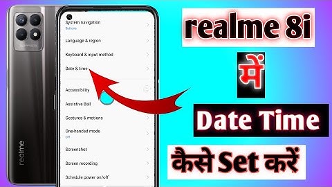 How To Set Date And Time in Realme 8i || Realme 8i Me Date And Time Set Kaise Kare