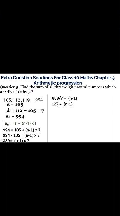 Find sum of all three digit number which is divisible by 7 - YouTube