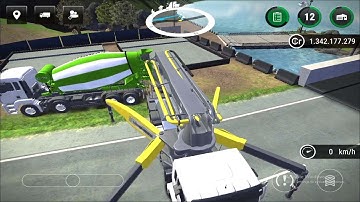 Bridge Construction Game - Concrete Pump Truck - Construction Simulator 3