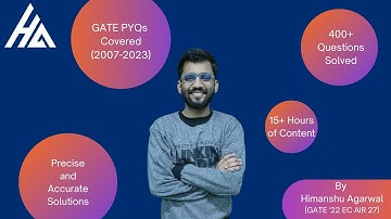 Course Launch🔥 || Analog Electronics Essentials : GATE PYQ (2007-2023) || By Himanshu Agarwal