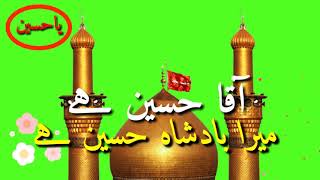 Muharam Whatsapp Status Mera Bdsha Huseen He Green Screen Video