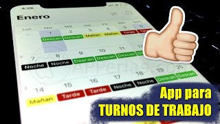 App para crear TURNOS DE TRABAJO. Lleva tu CUADRANTE en el iPhone 📆 screenshot 1