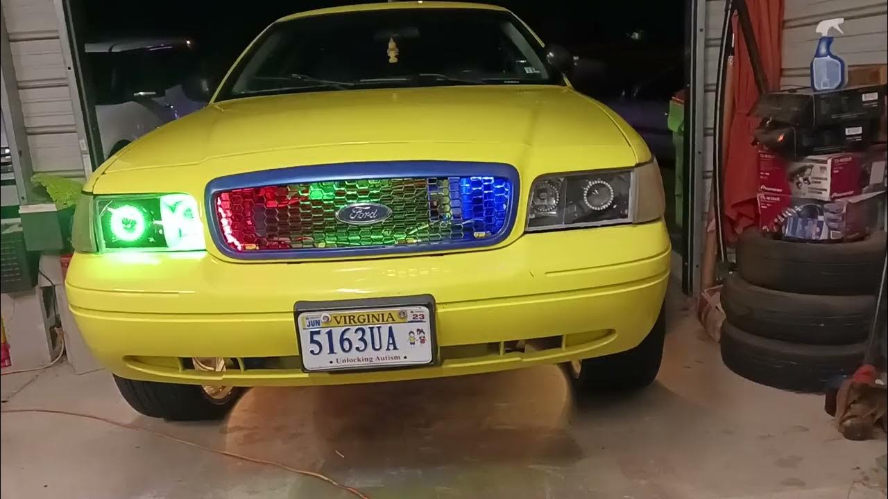19982011 Crown Vic Projector Retrofit Headlights W/Halos YouTube