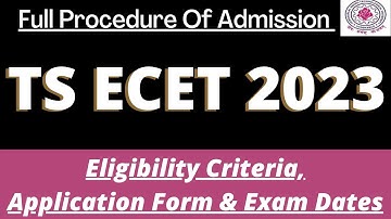 TS ECET Admission 2023: Application Form, Dates, Eligbility, Pattern, Syllabus, Preparation Tips
