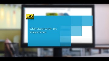 csv export en import