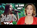 Vocal Coach SHOCKED at stage FALLING APART | Olivia Rodrigo 2023 VMA&#39;s
