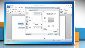 Microsoft® Word 2010: How to add lines and boxes to document on Windows® 7