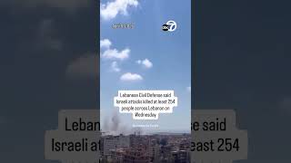 Israeli attacks kill at least 254 across Lebanon Wednesday, Lebanese Civil Defense says