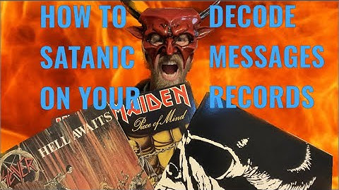 How To Play a Record Backwards and Decode the Satanic Messages! #vinyl #vinylcommunity #heavymetal