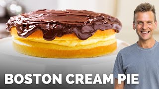 Boston Cream Pie | My Dad's FAVORITE Cake!