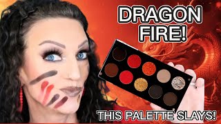 THE DRAGON WOKE UP! 🐉🔥 | QUESTION BEAUTY VOL. 5 RED EYE LOOK | THIS PALETTE IS 🔥@questionbeauty