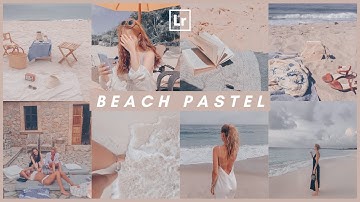 Free Lightroom Preset Free DNG XMP | Lightroom Mobile Editing Tutorial Soft Color | Beach Pastel
