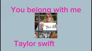 Taylor Swift - You belong with me || sped up ||