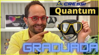 Cressi Quantum graduada con 5 dioptrías de astigmatismo|| centro óptico LAS ARTES