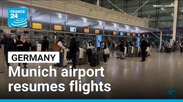 Munich airport resumes flights after drone sightings trigger closure • FRANCE 24 English