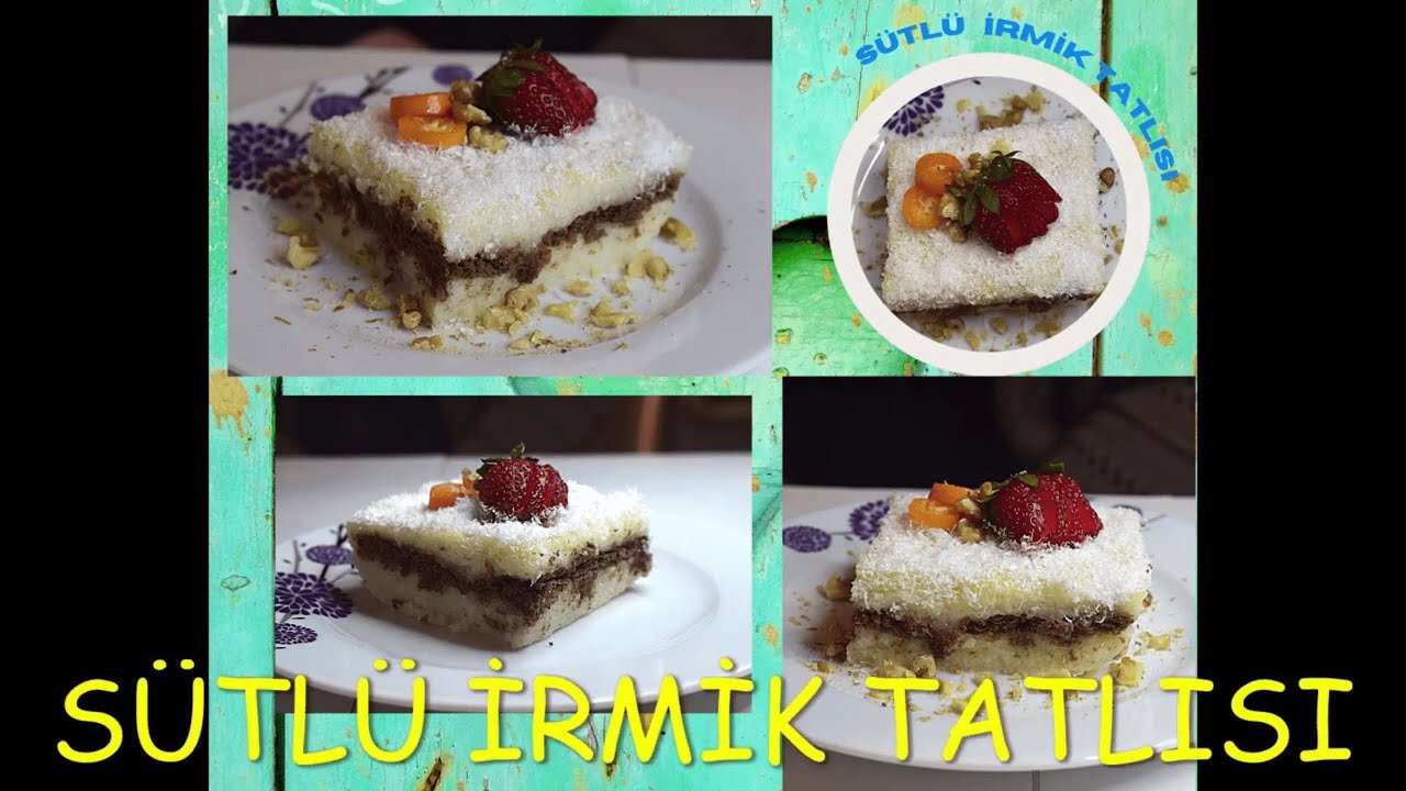SÜTLÜ İRMİK TATLISI   Semolina Pudding Recipe – Çok Kolay Pratik Tatlı Tarifi #asmr #vlog #türkiye
