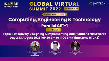 Parallel Sessions Theme 1 Topic 1: Effectively Designing and Implementing Qualification Frameworks