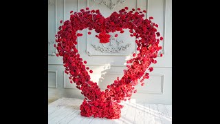 How to Install HeartShaped Rose Arch Perfect for Proposal Wedding Party Decor丨Ketiestory